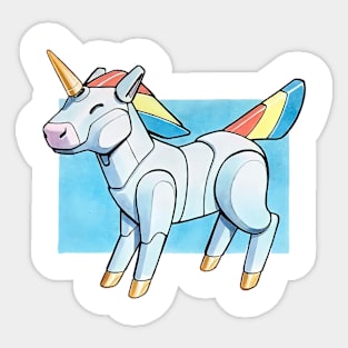 unicorn robot Sticker